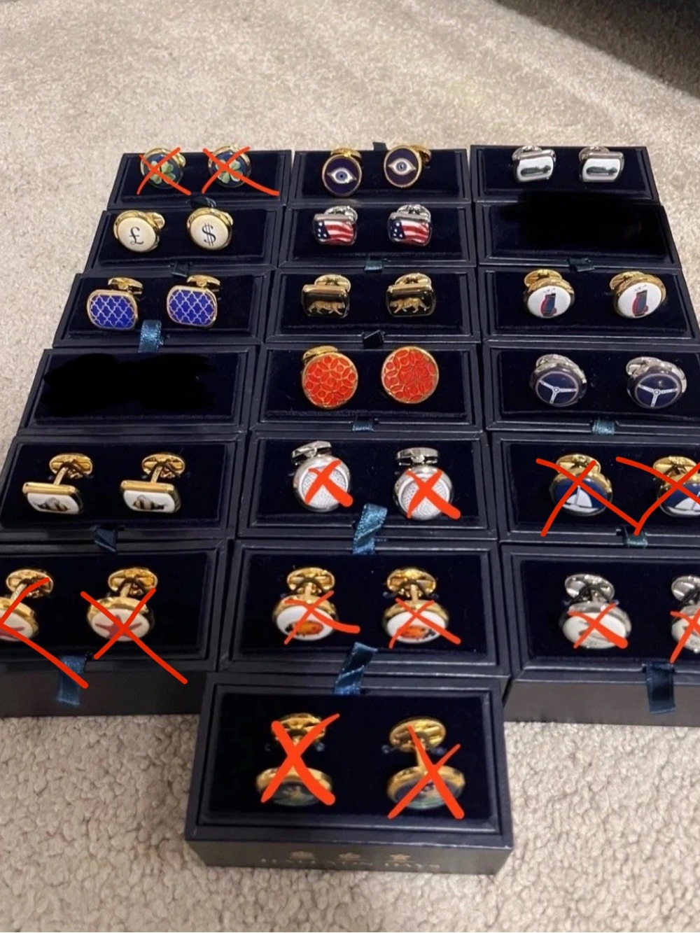 ONE Halcyon Days Men Cufflinks Vintage
